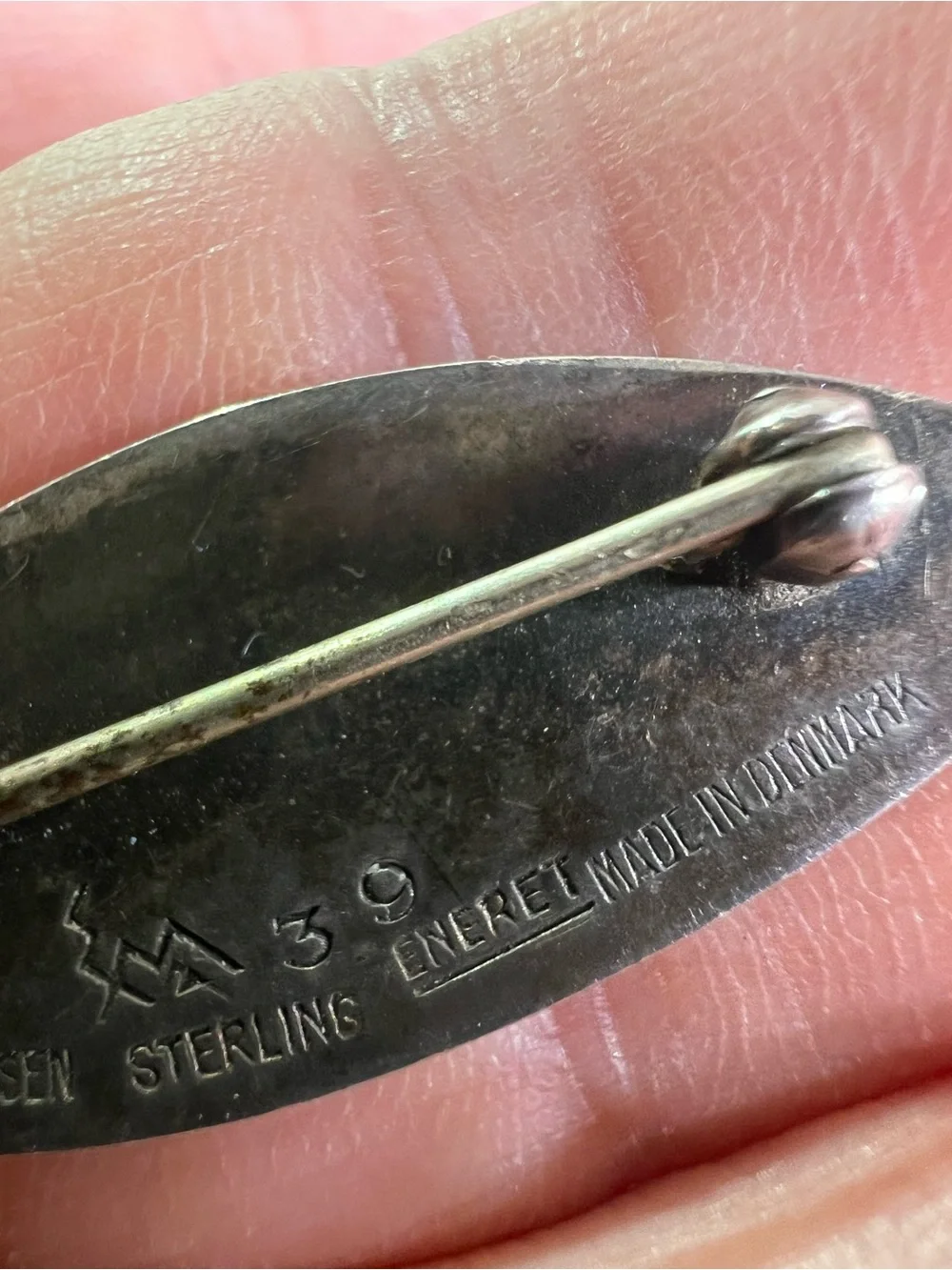 Vintage Sterling Erik Magnussen 1950s Enamel Fish Brooch